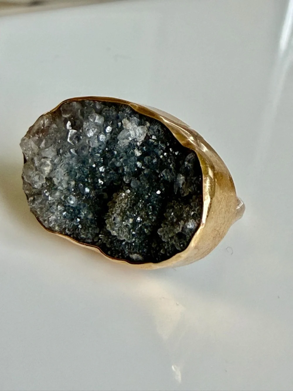 14k druzy ring - Picture 5 of 11